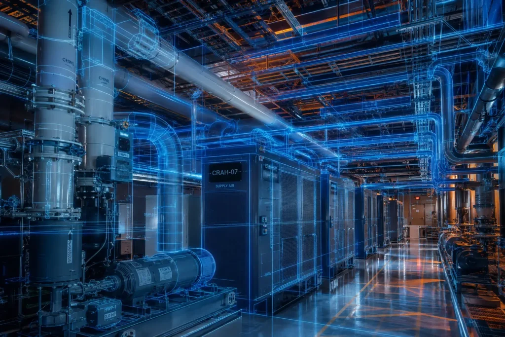 MEP BIM Modeling for Data Centers: Precision Engineering for Mission-Critical Facilities