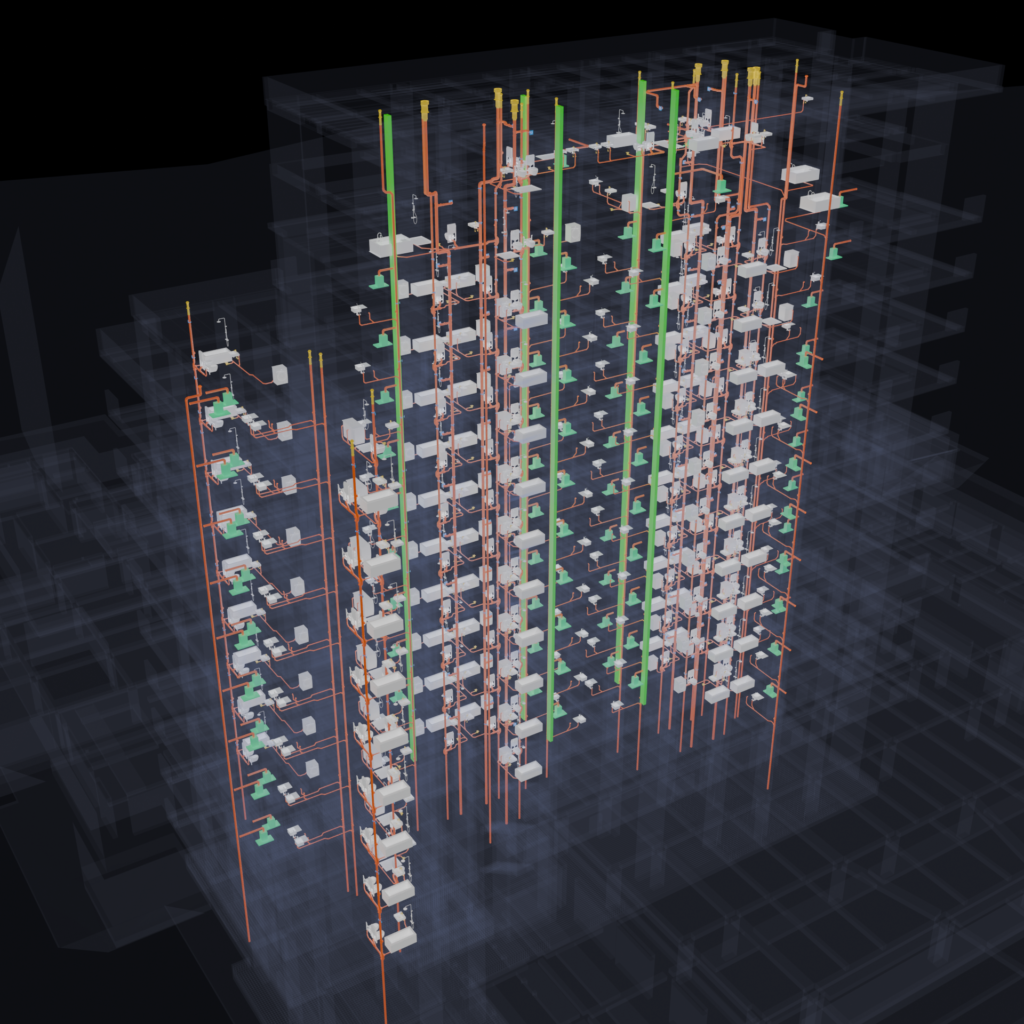Overview of public health services across the RIVA residential development in Italy, by Trident BIM